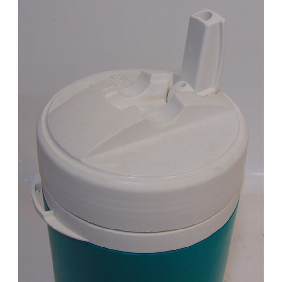 Vintage 90s IGLOO LEGEND 1 Quart COOLER Water Jug Teal Green White Label - Picture 5 of 9